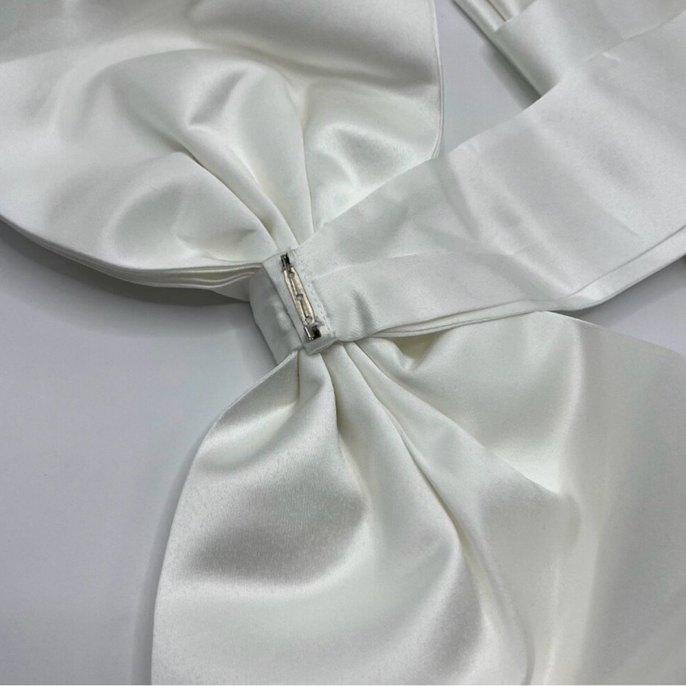Elegant White Bridal Bow